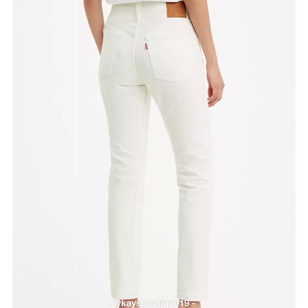 NWT Levi’s 501 Skinny White Jeans Size 26 X 28 - Picture 2 of 14